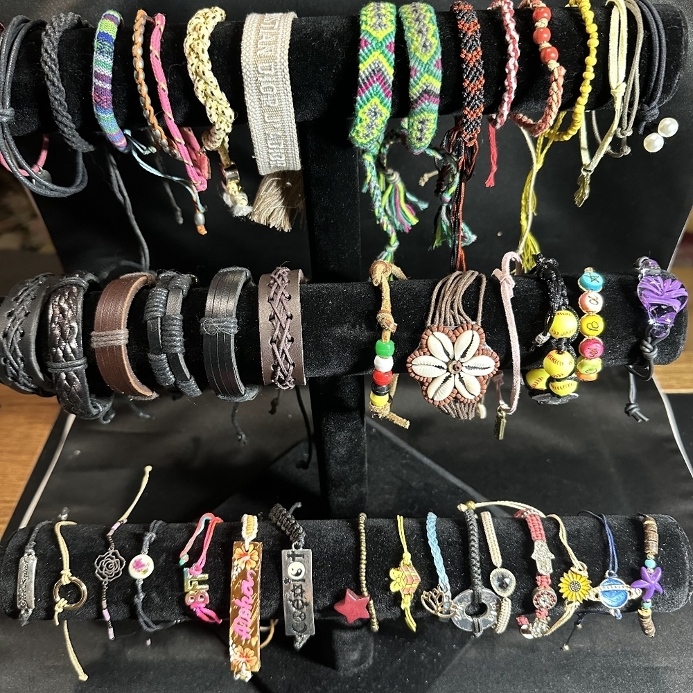 J471 Bulk Bundle of 45 Adjustable Bracelets